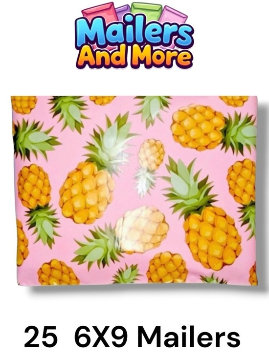 Other - 25 6X9 Pineapple Poly Mailers PRICE IS FIRM